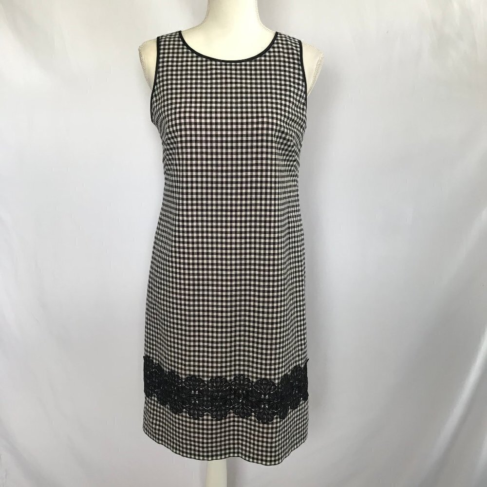 J. Howard Black & White Gingham Dress